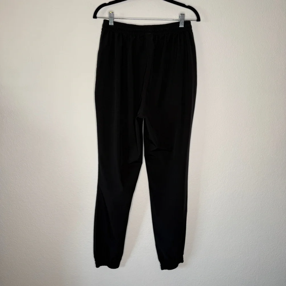 Gymshark Black Lightweight Joggers Recycled Polyester Stretch Athletic Size M